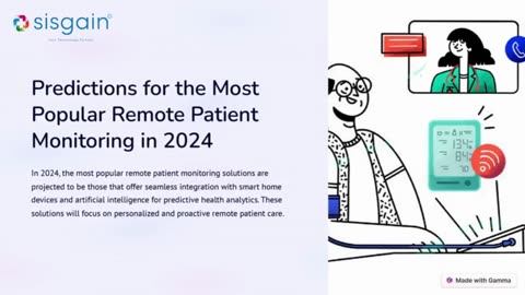 What is the most popular remote patient monitoring in 2024?