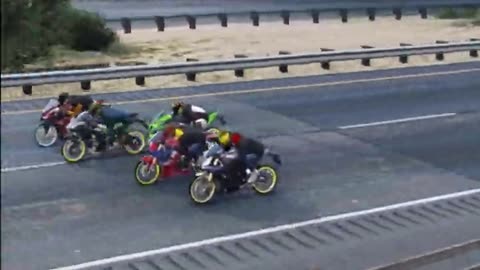 gta 5 fun bikers #short #shorts #gtabeststunt #carstuntgta #gtastunt #gtav