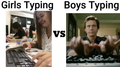 Girls Vs Boys Typing Speed