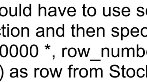 How to use limit in Microsoft SQL Server 2008