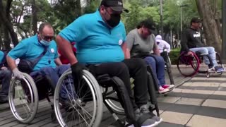Mexico City wheelchair users rally for more accessibility