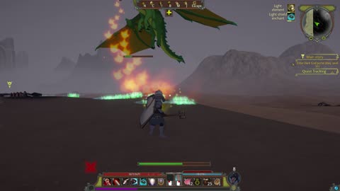 Gedonia: knight battles dragon
