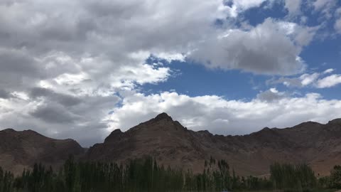 sich bewegende Wolke