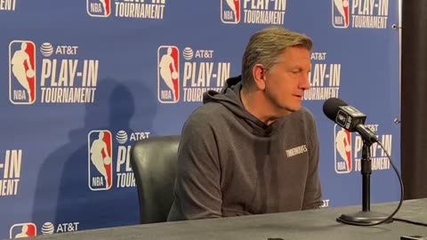 Chris Finch talks about the past 48 hours and the suspension of Rudy Gobert.