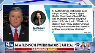 08.Sean Hannity- New Twitter files prove blacklists are real