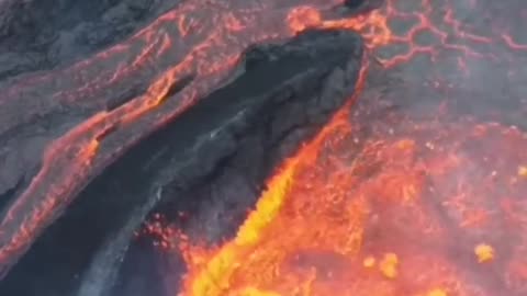 OCEAN - VOLCANO LAVA