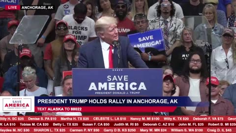 President Donald J. Trump in Anchorage, AK