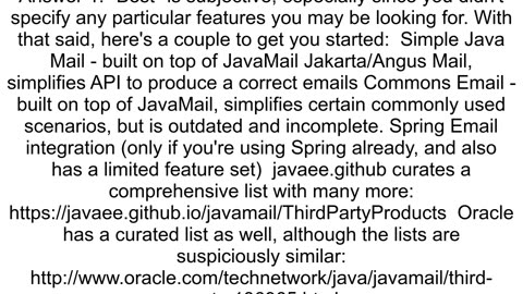 Best mail library for Java web applications