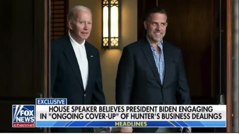 House Speaker believes Biden covered up Hunter’s business dealings