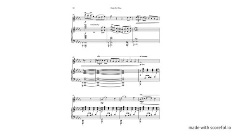 Suite For Oboe with Score by Caleb M. Brandon