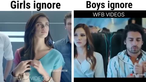 Girl Ignore vs boys ignore | girl vs boys