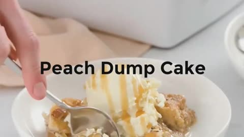 How to make a fluffy peach cake | Amazing peach cake recipe