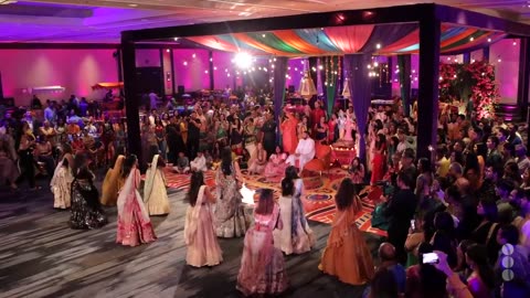 Stunning Sangeet Performance by the Bride and Her Friends and Family - Indian Wedding 4K