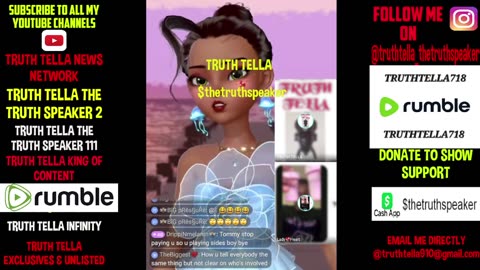 TRUTH TELLA JOINS LADYBEE 2 TALK & GETS VERBALLY ASSAULTED BY NONAME TROLL & LADYBEE ALLOWS IT TROLL