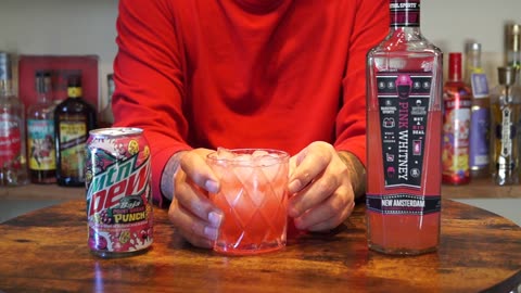 Pink Whitney Pink Lemonade Vodka & Mtn Dew Baja Point Break Punch