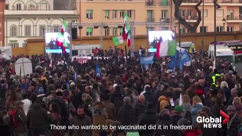 Thousands in Italy protest "lack of freedom" due to COVID-19 restrictions