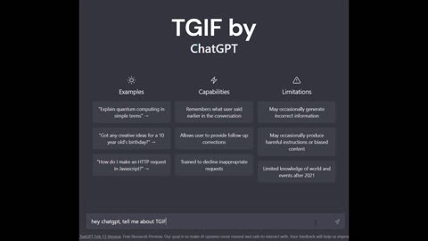 TGIF by ChatGPT