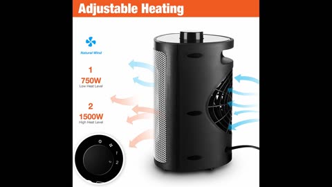 Orony Ceramic Portable Space Heater with Adjustable Heating Level