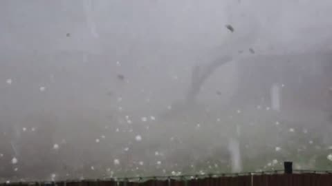 Wild Hail Storm In Russia