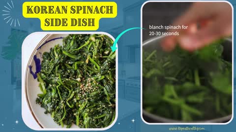 Korean Spinach Side Dish