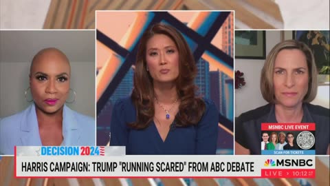 'No Match For Her Intellect': MSNBC Panel Says Harris Should Make 'Afraid' Trump Do ABC Debate, Then 'Maybe' She Does Fox