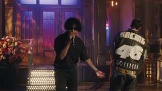 Drake and 21 Savage performing “On BS” live on SNL