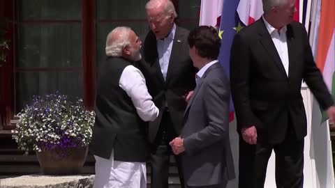 PM Modi with US President Joe Biden at the G7 summit in Germany