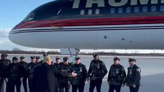 President Trump greets Philadelphia area Law Enforcement!