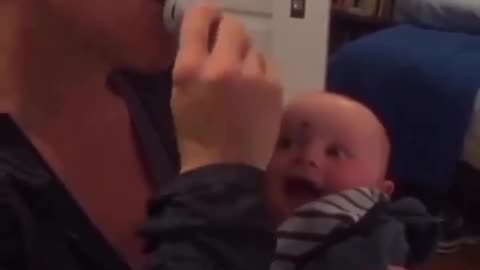 Cute Babay laughing