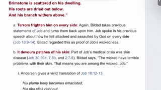 JOB 18 - "Bildad Speaks of the Ungodly"- "Bildad and Job Exchange Insults"