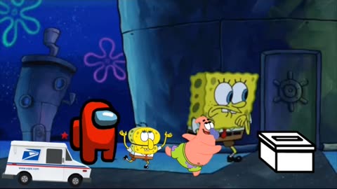 SpongeBob And Patrick Are Pretending To Be Imposters While Everyone Votes For Joe Biden 🗳️
