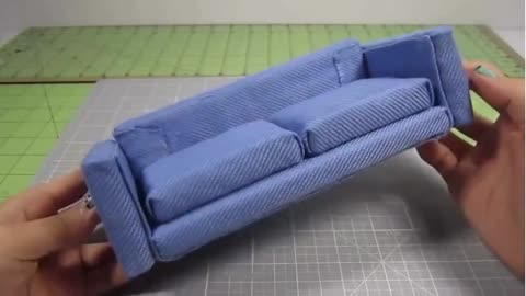 DIY Miniature Couch (No Sew) | Easy Step-by-Step Tutorial