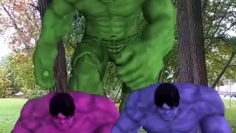Granny Siren Head Hulk Pacman Kissy Missy POp it Head vs Team Colored Hulk #shorts(2)