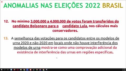Demonstrando a fraude nas eleições no Brasil - Demonstrating fraud in the 2022 in Brazilian presidential elections