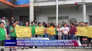 Mga empleyado ng Dagupan gov't, hindi nakatanggap ng Christmas bonus