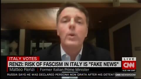 CNN's 'Fascism' Reporting 'Fake News' Gets Called out To Their Faces By Liberal Former Italian PM