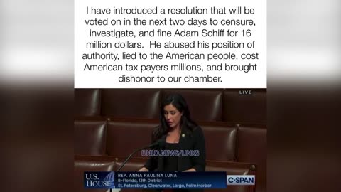 Anna Paulina Luna Is About To Get Adam Schiff Censured & Fined $16 Million - 6/13/23