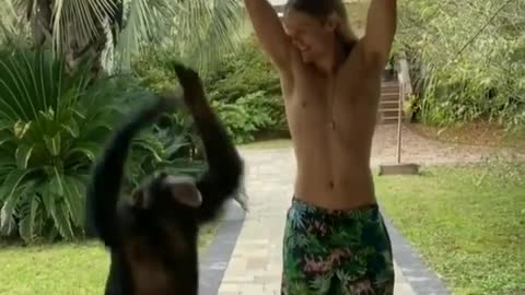 Rumble/ monkey 🐒 jump like Its owner