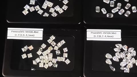 Pear Shape Melee Size Lab Grown Diamond HPHT DEF VS 2x3mm - 5x7mm