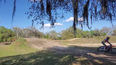 Guy Literally Flew Off His Dirt Bike, Taking A Nasty Fall