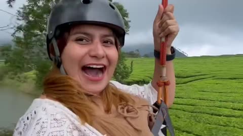 Zip lining in Munnar 🎈🎈