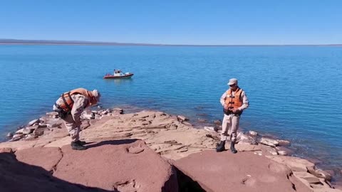 Policía argentina descubre huellas de dinosaurio bípedo en Rio Negro