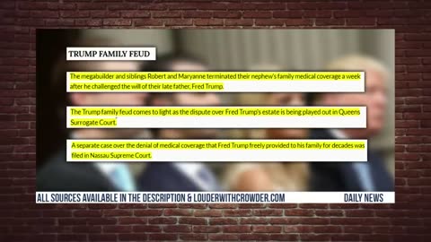 CrowderBits-Donald Trump's Nephew, Fred Trump, is a Sleaze Bag! Here's Why...