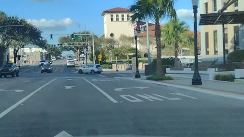 Driving Downtown Lakeland Florida