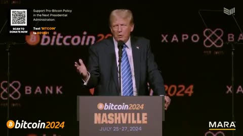 TRUMP: United States will be the crypto capital of the plane