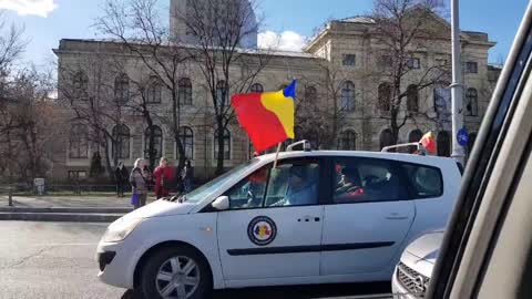 Convoiul pentru Libertate a ajuns in Piata Victoriei 18 Februarie 2022