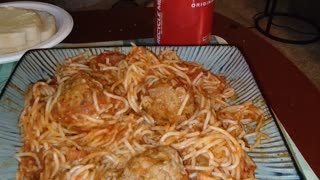Eating Cinque Terre Thin Spaghetti, Dbn, MI, 2/26/24