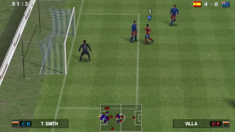 Pro Evolution Soccer 2012 gameplay on the PSP