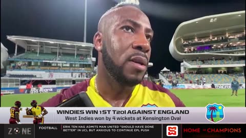 Windies win 1st T201 against England,West Indies won by 4 wickets at Kensing...