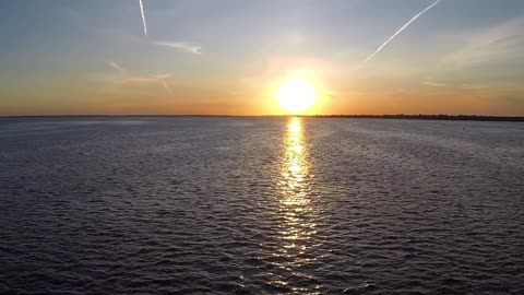 A Boat's Passage through the Silent Midnight Sea